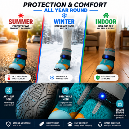 GlowPaws™: LED boots for dogs